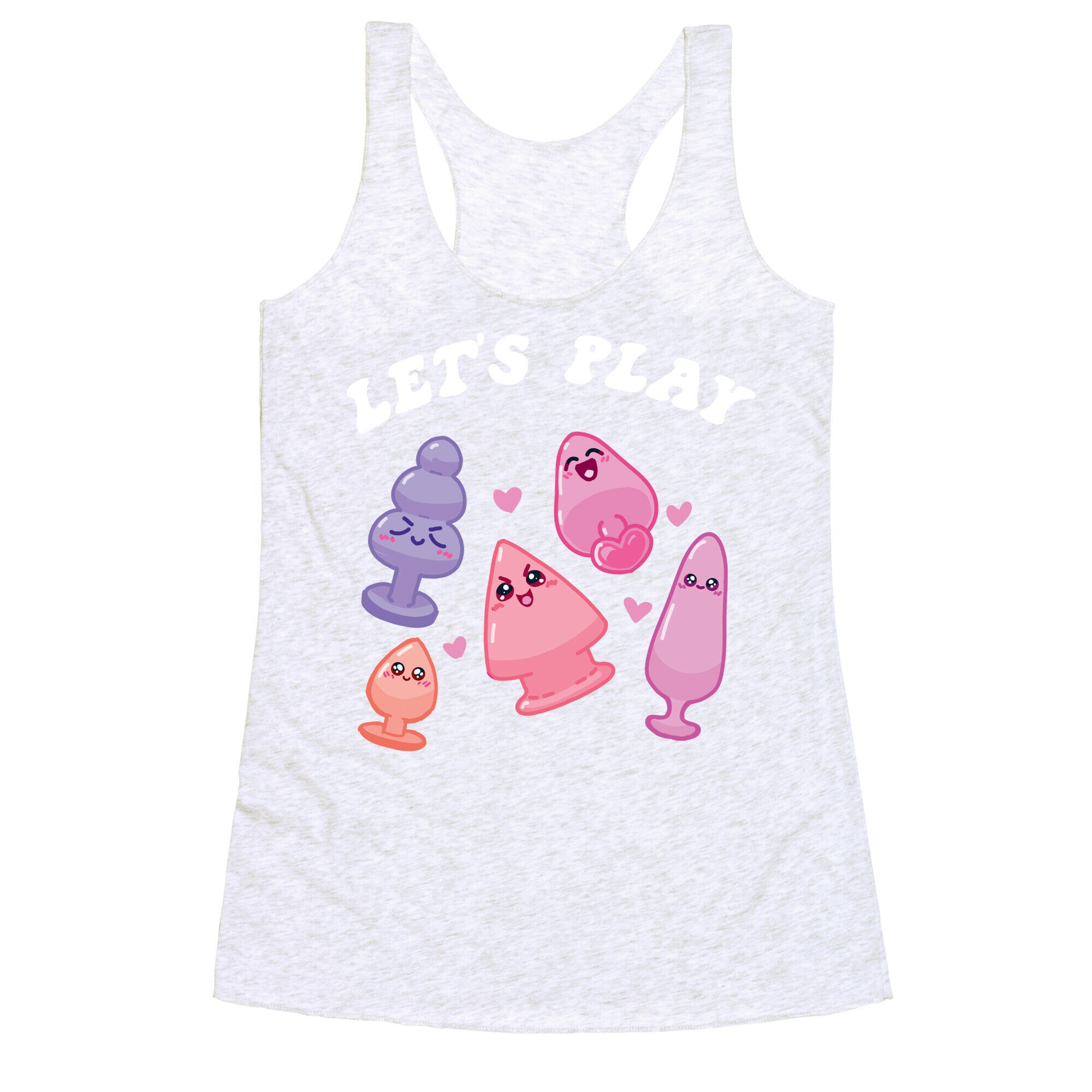 Let's Play (Kawaii Plugs) Racerback Tank